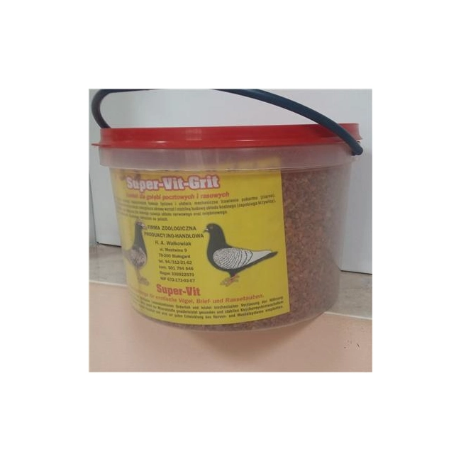 grit dla gołębi SUPER-VIT-GRIT CZERWONY 3kg